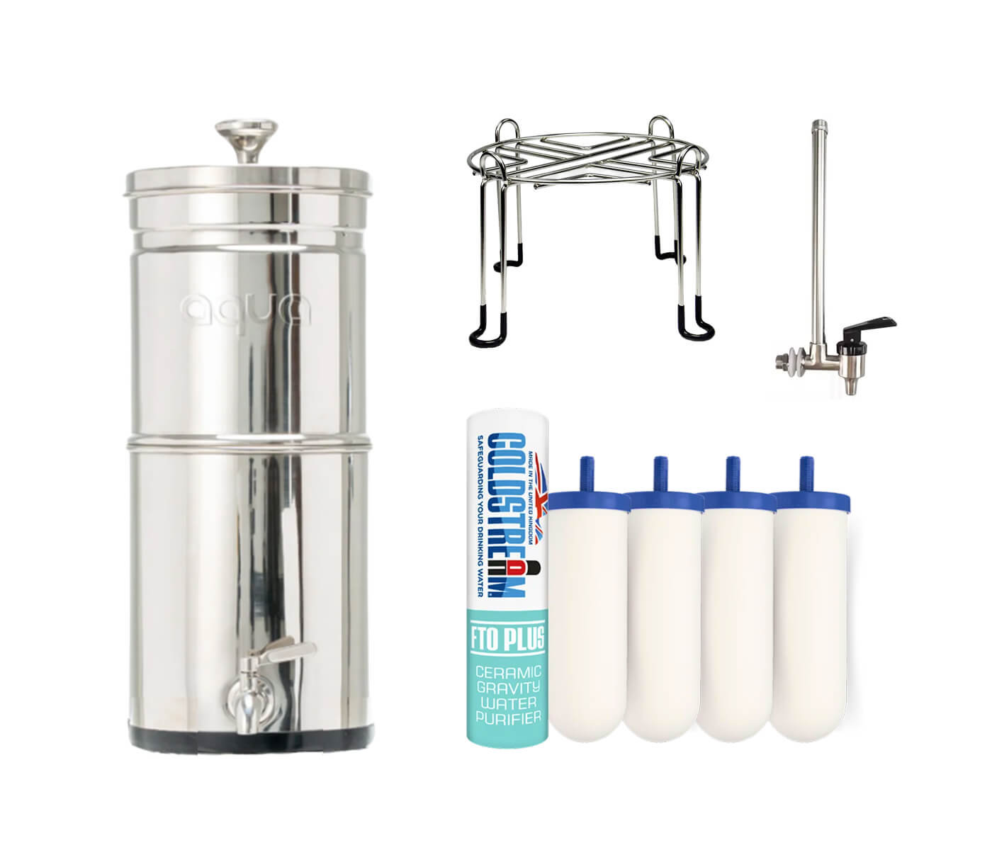 Aqua Coldstream + Accessoires + 2 filters de rechange