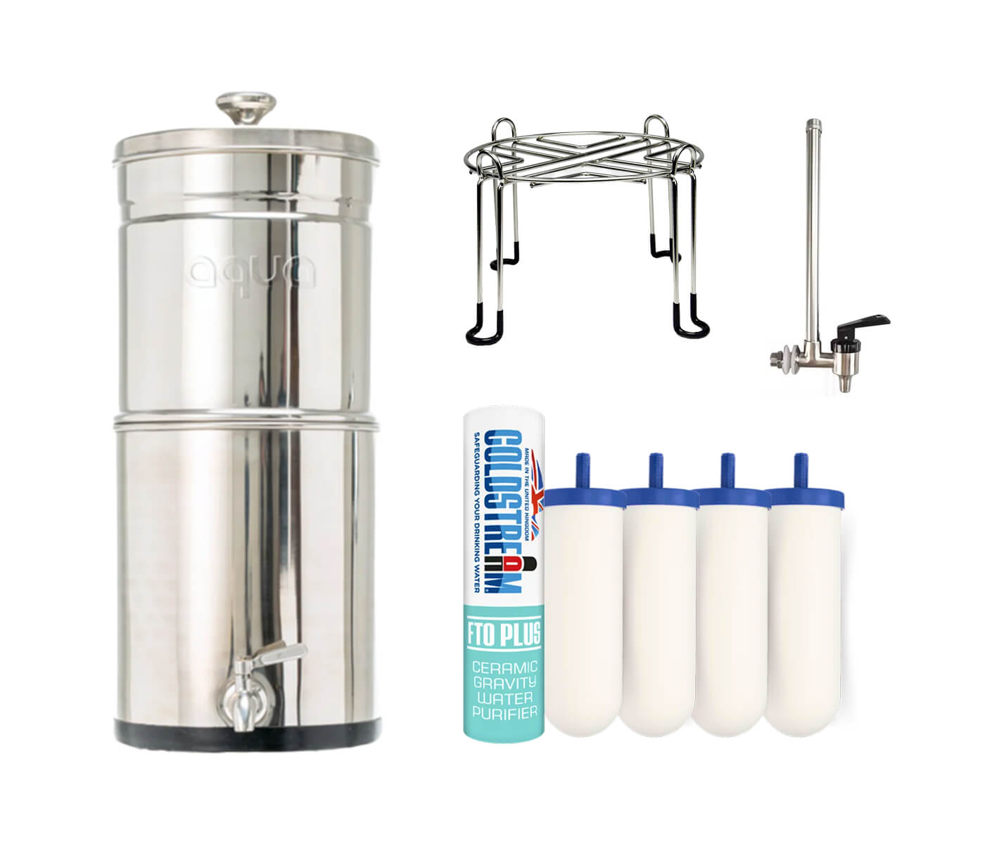Aqua Coldstream + Accessoires + 2 filters de rechange