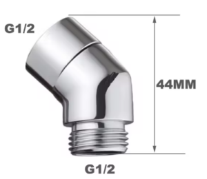 Angled adapter for shower filter